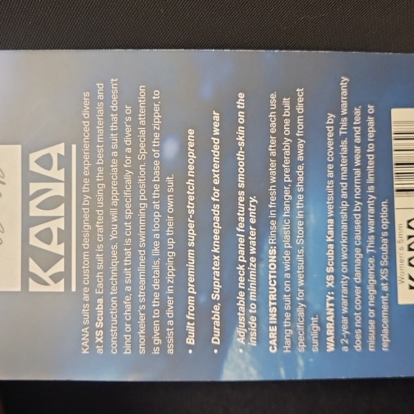 Wet Suit size M women's 5mm Kana/xs scuba - Picture 8 of 8